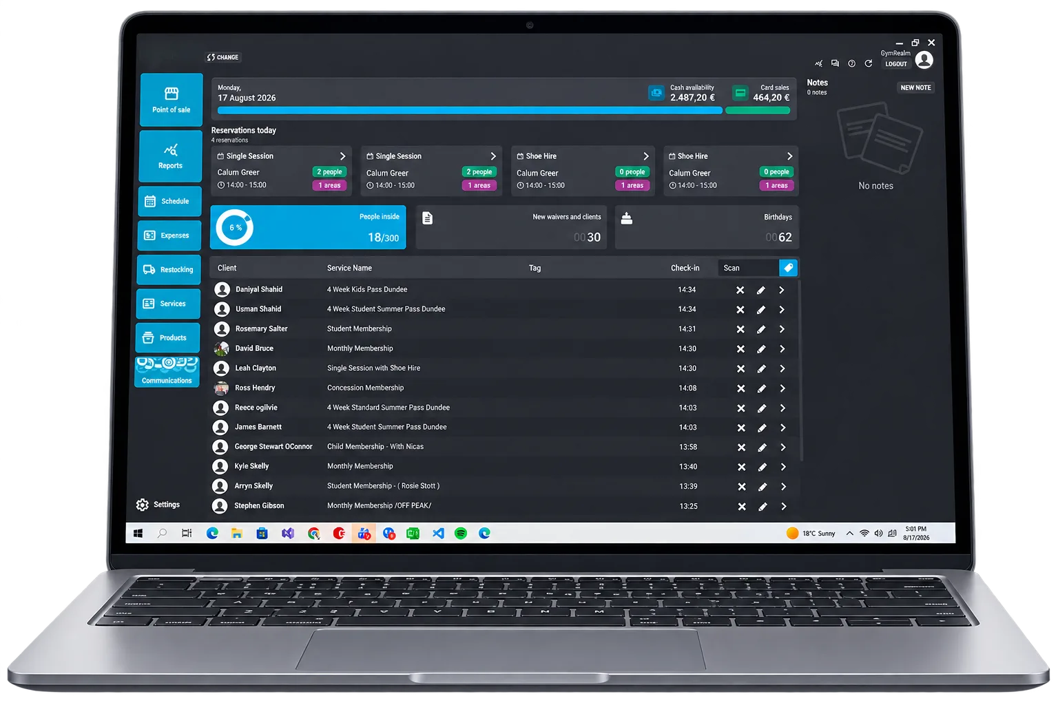 GymRealm Dashboard